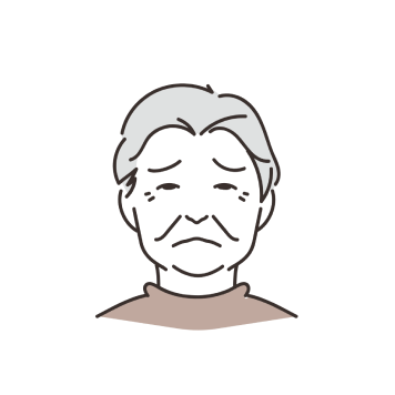 困った高齢者のイラスト
